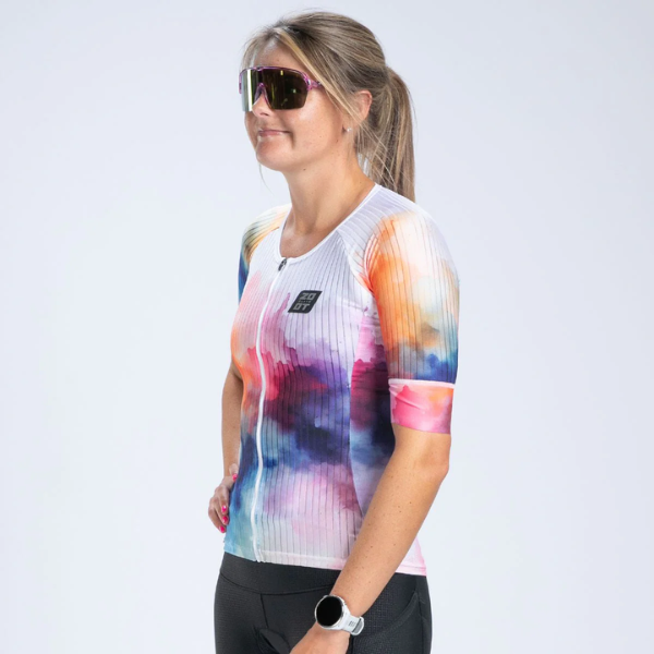 Áo Ba môn Nữ Zoot Women's Elite Tri Aero Jersey - Chromoflow