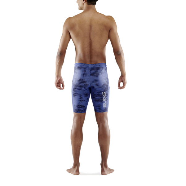 Quần Ngắn Bó Cơ Nam SKINS Compression 3-Series - Xanh (Camo Blue)