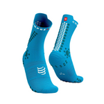 Compressport Unisex's Pro Racing Socks v4.0 Trail - Hawaiia Ocean/Shded Spruce