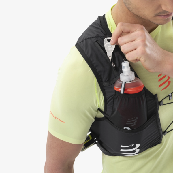 Vest chạy Trail Compressport UltRun Evo 10 - Đen (Black)