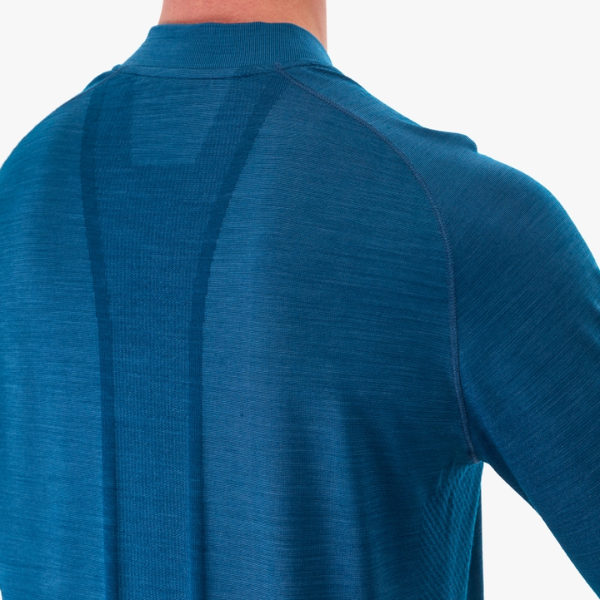 Áo chạy Trail Nam Compressport Tshirt Merino - Xanh Poseidon