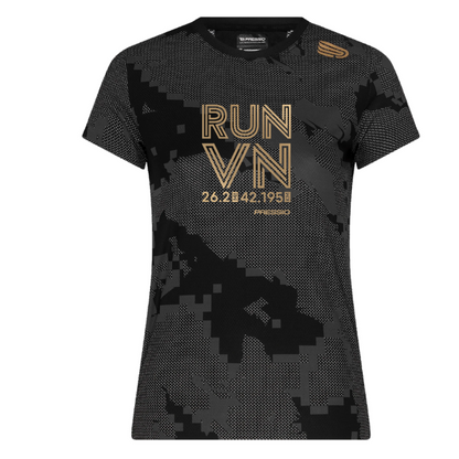 Áo tay ngắn Pressio Women's Prevail S/S Top (Elite Mesh) - Camo Black