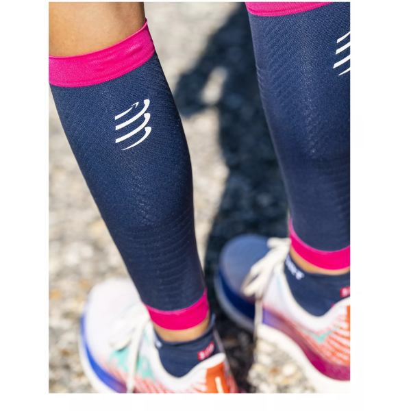 Compressport Calf Sleeves R2 3.0 - Mood Indigo/Magenta