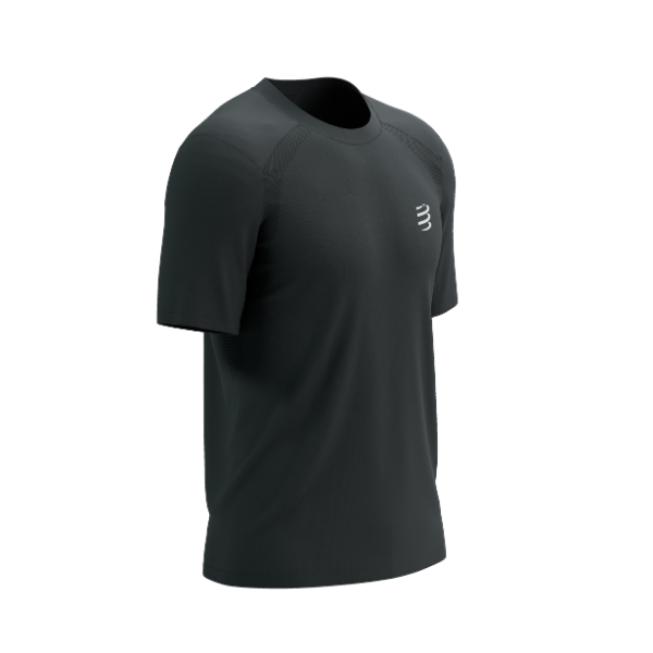 Áo chạy Bộ Nam Compressport Performance SS Tshirt - Đen (Black)