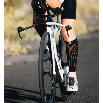 Băng bảo vệ bắp chân Compressport Calf Sleeves R2 Aero - Đen (Black/Red)