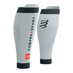 Compressport Unisex's Calf Sleeves R2 3.0 - Grey Melange/Black