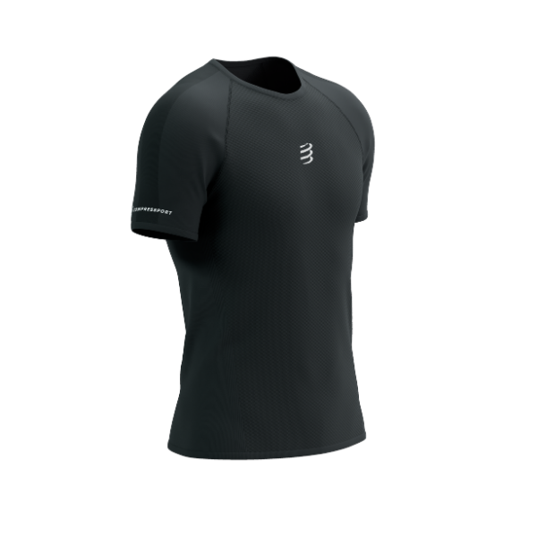 Áo Chạy Trail Nam Compressport Trail Racing SS Tshirt - Đen (Black)