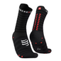Tất Chạy Bộ Compressport Pro Racing Socks v4.0 Ultralight Run High - Black/Red