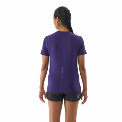 Áo chạy bộ Nữ Compressport Performance SS Tshirt - Tím (Purple)