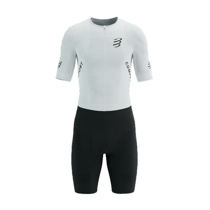 Đồ Ba Môn Nữ Compressport Stream SS Trisuit - Trắng/Đen (White/Black)