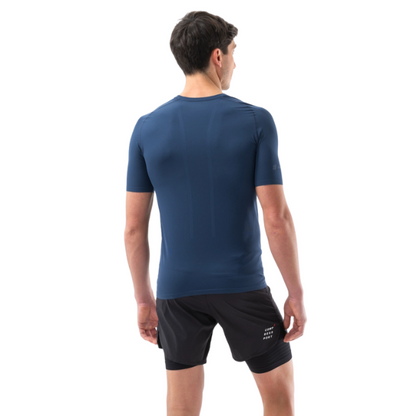 Áo chạy Trail Nam Compressport Trail Racing SS Tshirt - Xanh (Blues)