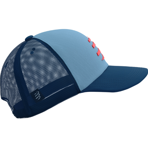 Mũ chạy bộ Compressport Trucker Cap - Xanh (Denim/Poiseidon)
