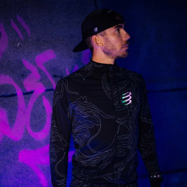 Mũ Compressport 5 Panel Light Cap - Đen (Black/Aurora)