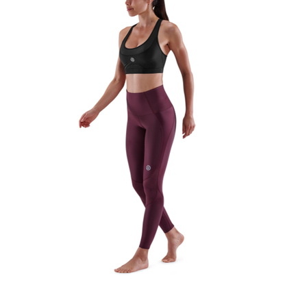 Quần Dài Bó Cơ Nữ SKINS Compression 3-Series - Burgundy