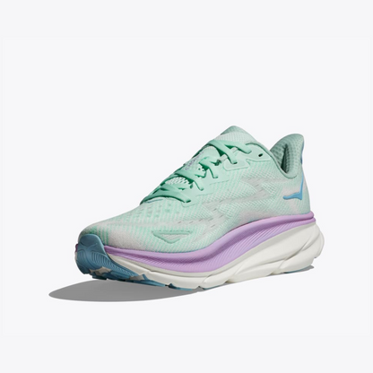 Giày chạy bộ Nữ HOKA Clifton 9 - Xanh (Sunlit Ocean/Lilac Mist)