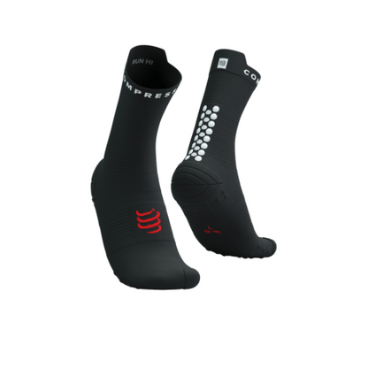 Tất chạy bộ Compressport Pro Racing Socks v4.0 - Đen (Black/White)