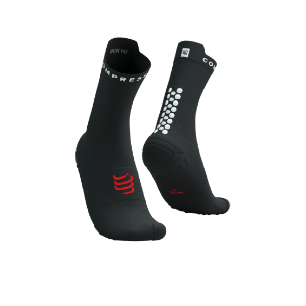 Compressport Pro Racing Socks v4.0 Run High - Black/White