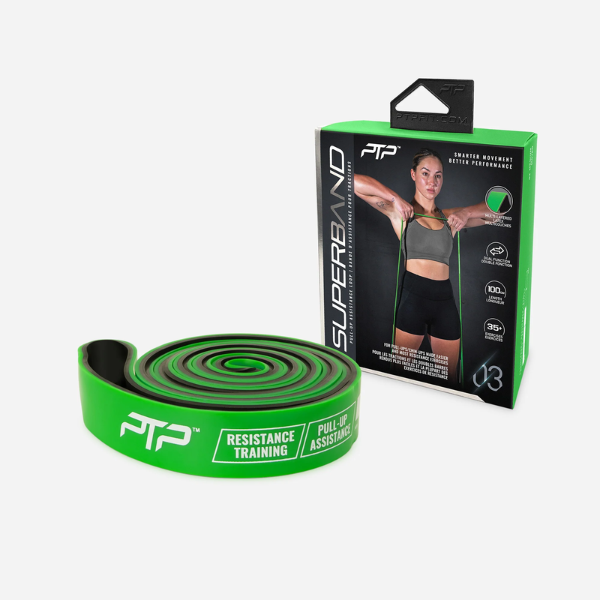 Bộ băng tập đàn hồi PTP Superband - Xanh lá (Green Dual)