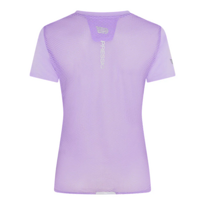 Áo chạy bộ Nữ Pressio Elite S/S Top - Tím (Lavender)