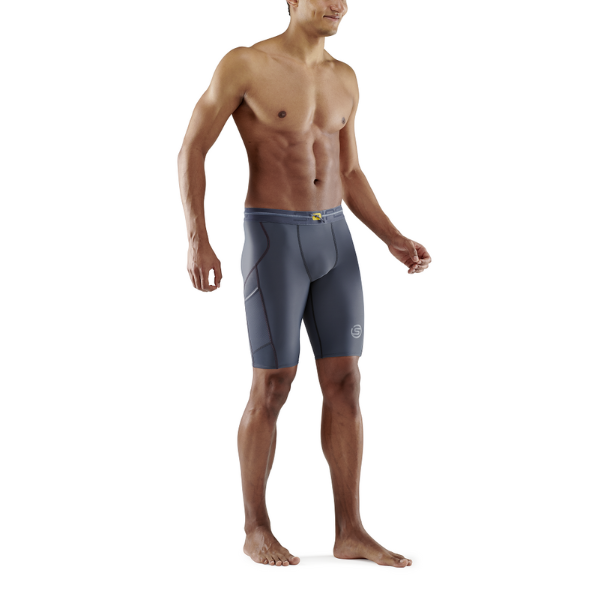 Quần Ngắn Bó Cơ Nam SKINS Compression 3-Series - Xám (Charcoal)