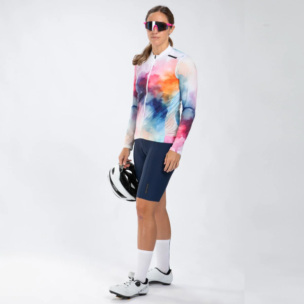 Áo đạp xe Nữ Zoot Women's Elite Cycle LS Aero Jersey - Chromoflow