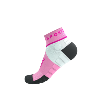 Tất chạy Trail Compressport Ultra Trail Low Socks - Hồng (Begonia/Neon Pink)