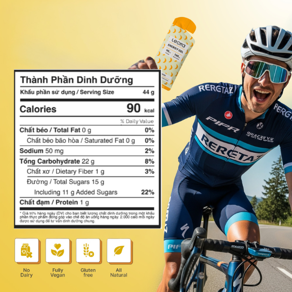 Gel năng lượng Lecka Energy Gel - Vị Chuối