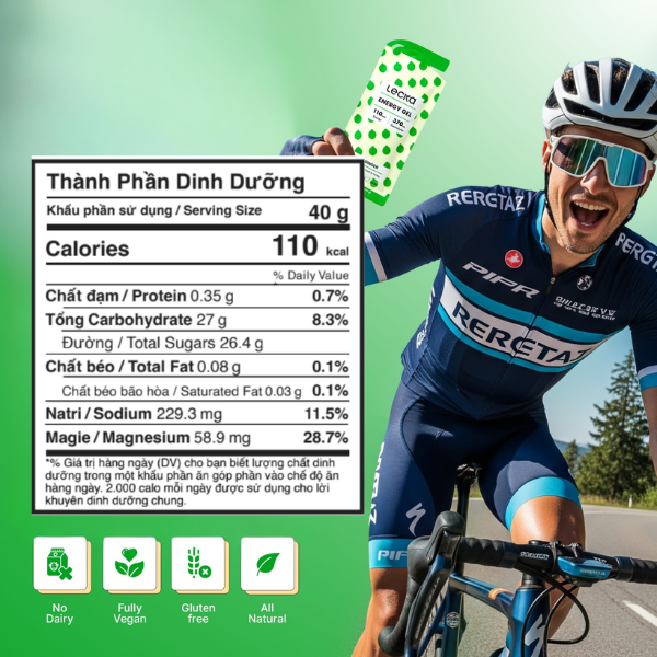 Gel năng lượng Lecka Energy Gel - Vị Chanh Gừng