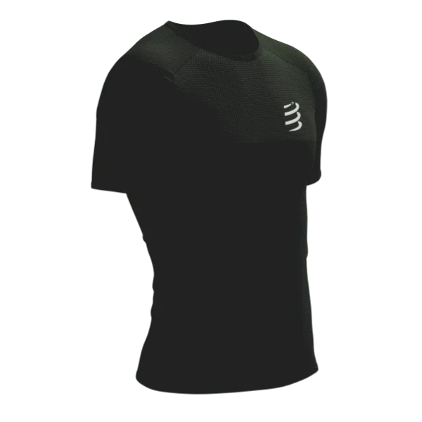 Áo chạy bộ Nam Compressport Performance SS Tshirt - Đen (Black/White)