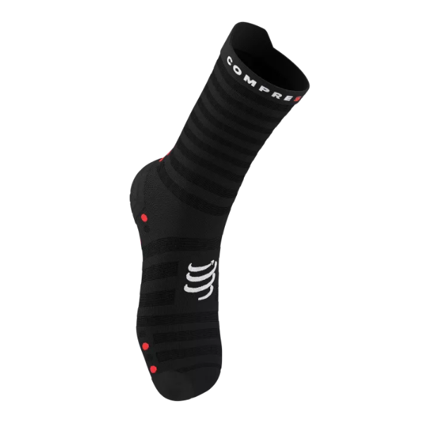 Compressport Pro Racing Socks v4.0 Ultralight Run High - Black/Red