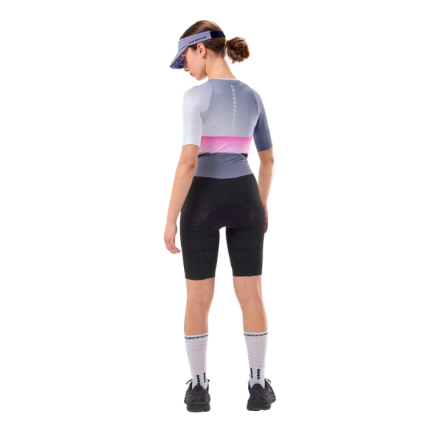 Đồ Ba Môn Nữ Compressport Stream SS Trisuit - Lavender/Begonia