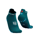 Compressport Pro Racing Socks v4.0 Run Low - Shaded Spruce/Hawaiian Ocean