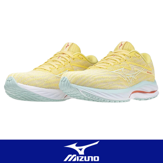 Giày chạy bộ Nữ Mizuno Wave Rider 27 - Vàng (Anise Flower/Cool Mint/Hot Coral)
