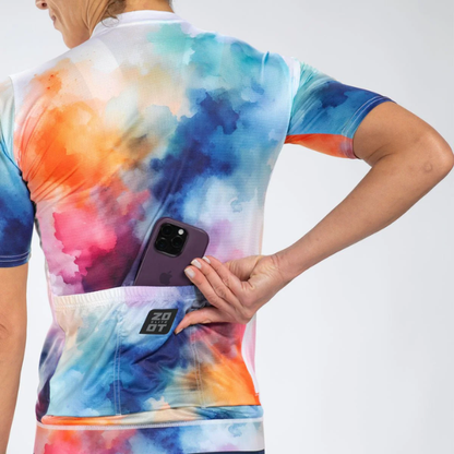 Áo đạp xe Nữ Zoot Women's Elite Cycle Aero Jersey - Chromoflow