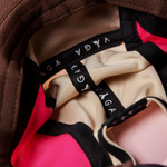 Nón VAGA - Club Cap - Beige/Camel Brown/Neon Pink