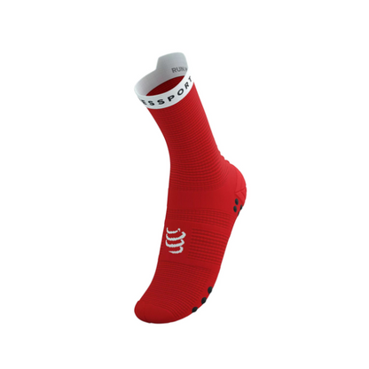 Tất chạy bộ Compressport Pro Racing Socks v4.0 Run High - Đỏ (Red/White)