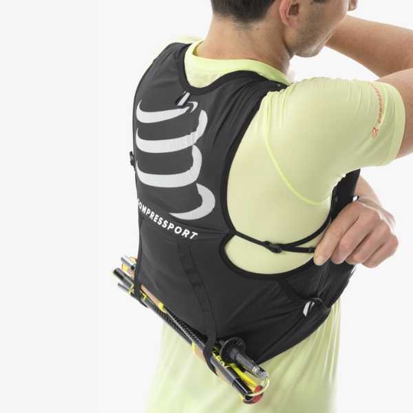 Vest chạy Trail Compressport UltRun Evo 10 - Đen (Black)