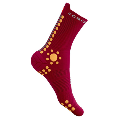 Tất chạy Trail Compressport Pro Racing Socks v4.0 Trail - Persian Red/Blazing Orange