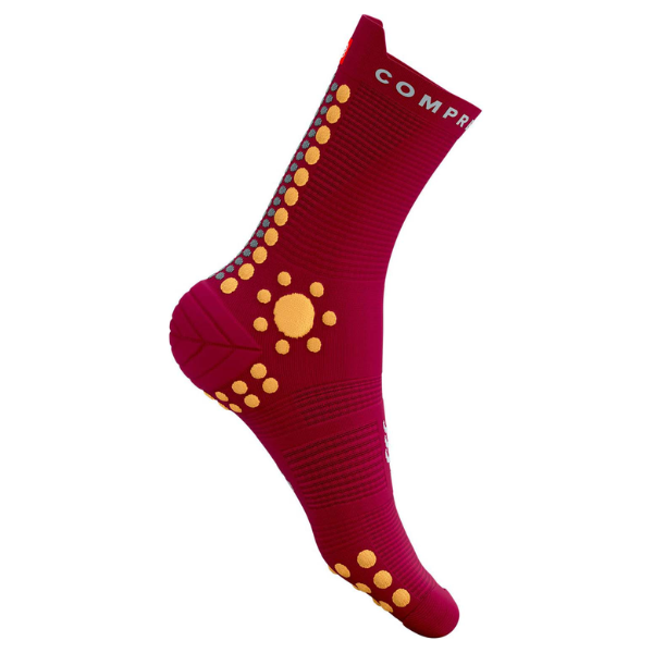 Compressport Unisex's Pro Racing Socks v4.0 Trail - Persian Red/Blazing Orange