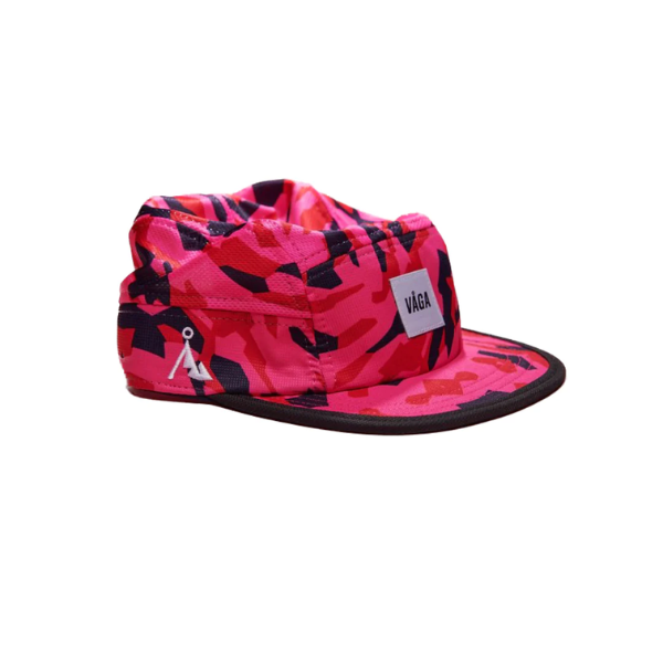 VAGA - Patterned Cap - Flame Red/Poster Pink/Navy