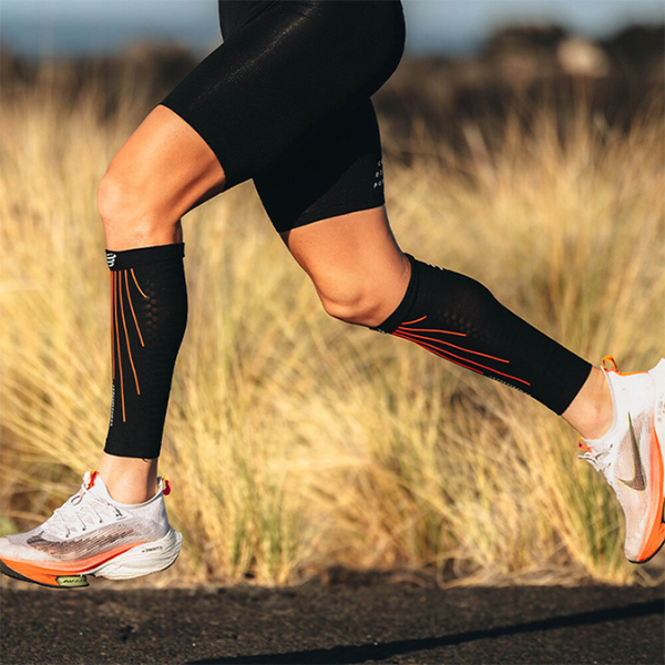 Compressport Calf Sleeves R2 Aero - Black/Red