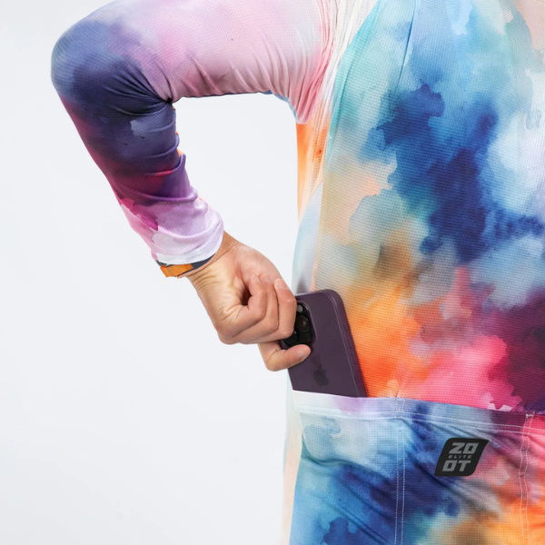 Áo đạp xe Nam Zoot Men's Elite Cycle LS Aero Jersey - Chromoflow