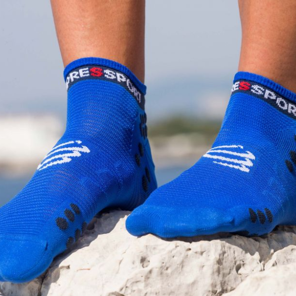 Tất chạy bộ Compressport Unisex's Pro Racing Socks V3.0 Run Low - Blue Lolite