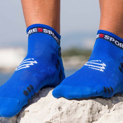 Tất chạy bộ Compressport Unisex's Pro Racing Socks V3.0 Run Low - Blue Lolite