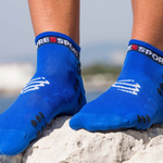 Compressport Unisex's Pro Racing Socks V3.0 Run Low - Blue Lolite