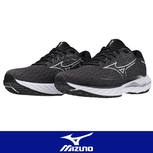 Giày chạy bộ Nữ Mizuno Wave Inspire 20 2E - Đen (Ebony/White/Black)