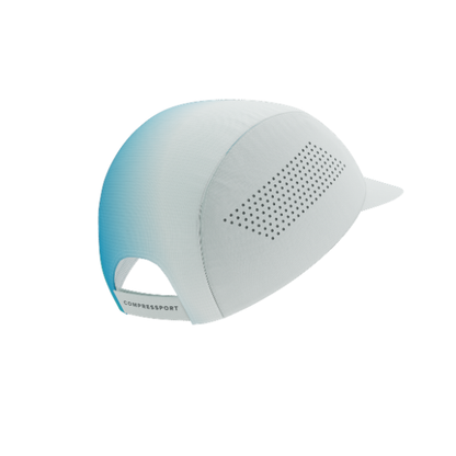 Mũ Chạy Bộ Compressport Pro Racing Cap - Star White/Blue Green