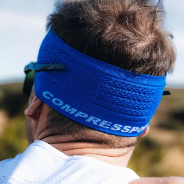 Băng đô thể thao Compressport Unisex's Headband On/Off - Xanh (Dazz Blue)