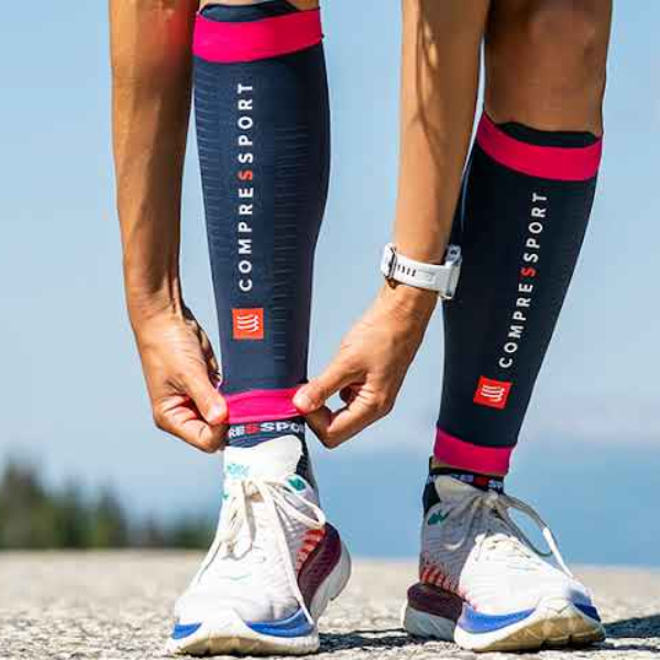 Compressport Calf Sleeves R2 3.0 - Mood Indigo/Magenta