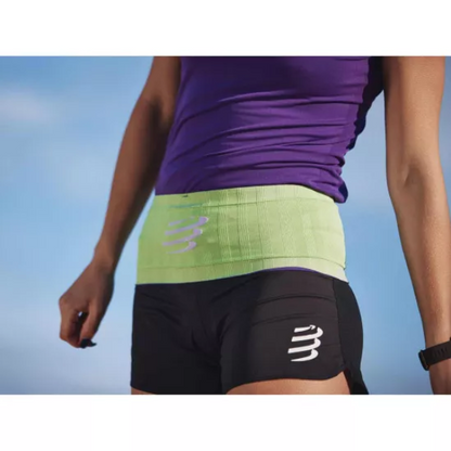 Đai chạy bộ Compressport Unisex's Free Belt - Purple/Paradise Green